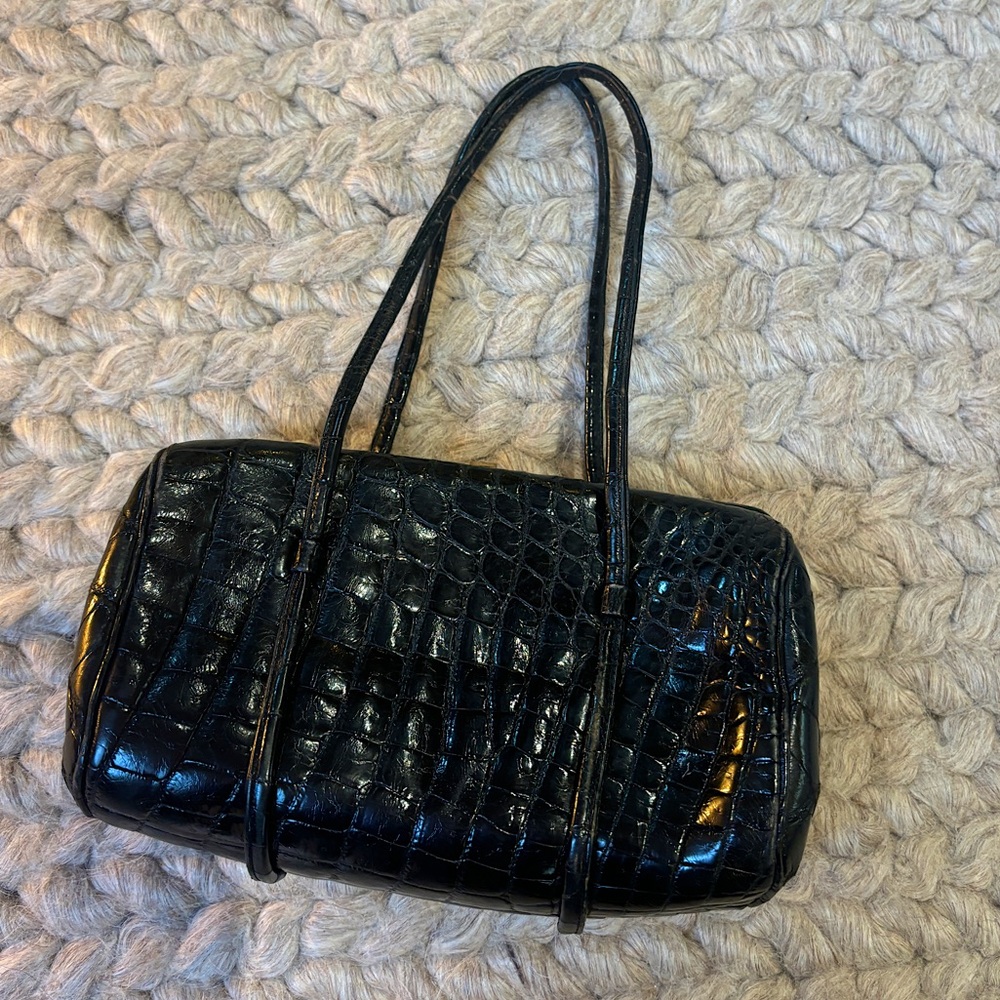 Vintage croc baguette bag
